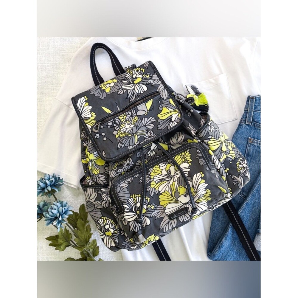 Sakroots floral backpack.